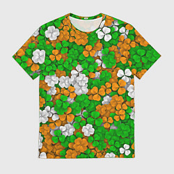 Футболка мужская Ирландский клевер, цвет: 3D-принт