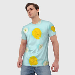 Футболка мужская Одуванчики Dandelions, цвет: 3D-принт — фото 2