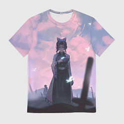 Футболка мужская КЛИНОК РАССЕКАЮЩИЙ ДЕМОНОВ, цвет: 3D-принт