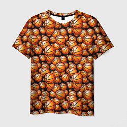Футболка мужская Баскетбольные Мячи, цвет: 3D-принт