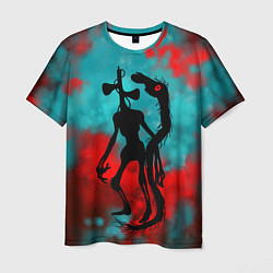 Футболка мужская Сиреноголовый и Лошадь монстры, цвет: 3D-принт