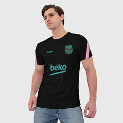 Футболка мужская FC Barcelona Training shirt 202122, цвет: 3D-принт — фото 2
