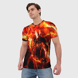 Футболка мужская Данте в огне, цвет: 3D-принт — фото 2