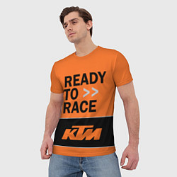 Футболка мужская KTM READY TO RACE Z, цвет: 3D-принт — фото 2