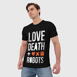 Футболка мужская Love Death Robots, цвет: 3D-принт — фото 2