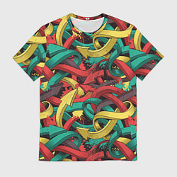 Футболка мужская Граффити стрелки, цвет: 3D-принт