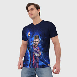 Футболка мужская Lionel Messi Barcelona 10, цвет: 3D-принт — фото 2