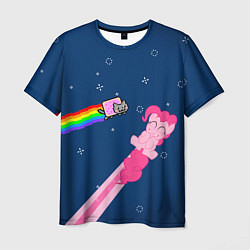Футболка мужская Nyan cat x Pony, цвет: 3D-принт