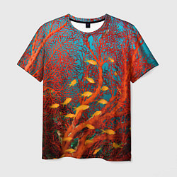 Футболка мужская Коралловые рыбки, цвет: 3D-принт
