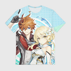 Футболка мужская Tartaglia x Lumine, цвет: 3D-принт