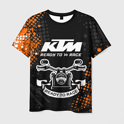 Футболка мужская KTM MOTORCYCLES КТМ МОТОЦИКЛЫ, цвет: 3D-принт