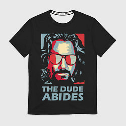 Футболка мужская The Dude Abides Лебовски, цвет: 3D-принт