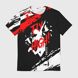 Футболка мужская FLY HIGH! Haikyu!!, цвет: 3D-принт