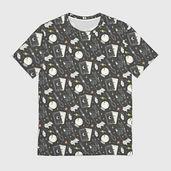 Футболка мужская Мистический фон, цвет: 3D-принт