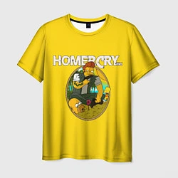 Футболка мужская Homer Cry, цвет: 3D-принт