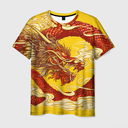 Футболка мужская Китайский Дракон, China Dragon, цвет: 3D-принт