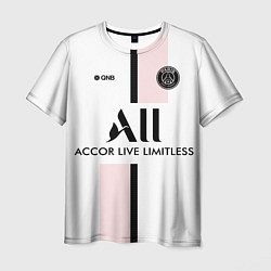 Футболка мужская PSG Cup Away Vapor Match Shirt New 202223, цвет: 3D-принт