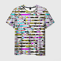 Футболка мужская Полосатый абстрактный узор, цвет: 3D-принт