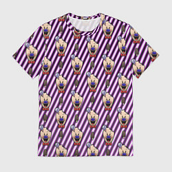 Футболка мужская ICE SCREAM розовый паттерн, цвет: 3D-принт