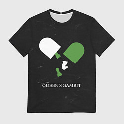 Футболка мужская Qweens gambit, цвет: 3D-принт