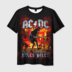 Футболка мужская ACDC HELLS BELLS, цвет: 3D-принт