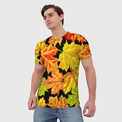 Футболка мужская LEAF FALL AUTUMN, цвет: 3D-принт — фото 2