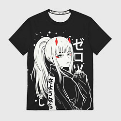 Футболка мужская Zero Two, Darling in the Franx, цвет: 3D-принт