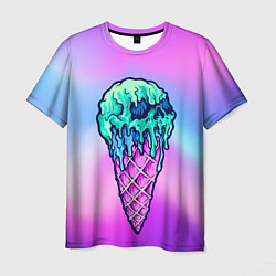 Футболка мужская Мороженое Ice Scream Череп Z, цвет: 3D-принт