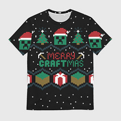 Футболка мужская MINECRAFT CHRISTMAS, цвет: 3D-принт
