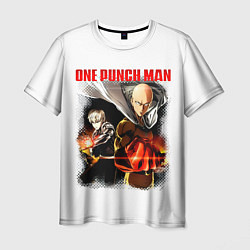 Футболка мужская Сайтама и Генос One Punch-Man, цвет: 3D-принт