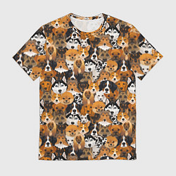 Футболка мужская Разные Собаки, цвет: 3D-принт