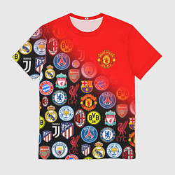Футболка мужская МАНЧЕСТЕР ЮНАЙТЕД FCMU, цвет: 3D-принт