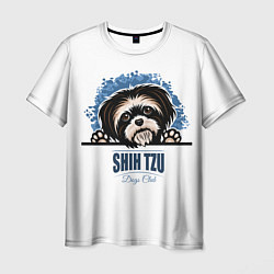Футболка мужская Ши-Тцу Shih-Tzu, цвет: 3D-принт