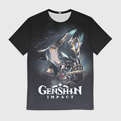 Футболка мужская ГенШин - игра с открытым миром, цвет: 3D-принт