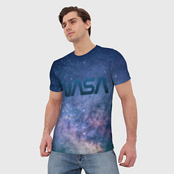Футболка мужская Nasa cosmos, цвет: 3D-принт — фото 2