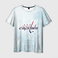 Футболка мужская Washington Capitals Ovi8 Ice theme, цвет: 3D-принт