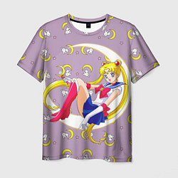 Футболка мужская Sailor Moon Usagi, цвет: 3D-принт
