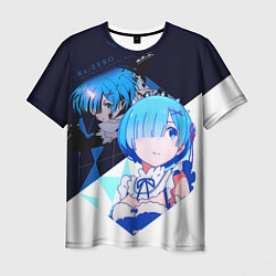 Футболка мужская Rem Re:zero, цвет: 3D-принт