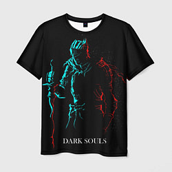 Футболка мужская Dark Souls NEON Силуэт, цвет: 3D-принт