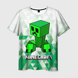 Футболка мужская Minecraft Creeper ползучий камикадзе, цвет: 3D-принт