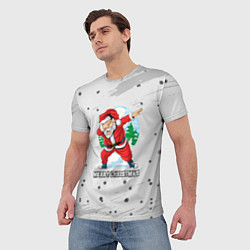 Футболка мужская Merry Christmas Santa Dabbing, цвет: 3D-принт — фото 2