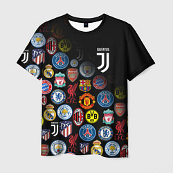 Футболка мужская JUVENTUS LOGOBOMBING SPORT, цвет: 3D-принт