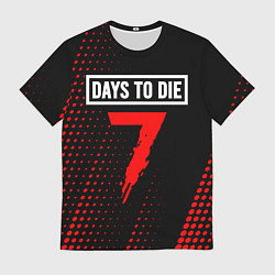Футболка мужская 7 DAYS TO DIE Полутона, цвет: 3D-принт