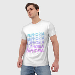 Футболка мужская Эйфория Euphoria, цвет: 3D-принт — фото 2