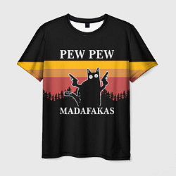 Футболка мужская Madafakas! PEW PEW, цвет: 3D-принт