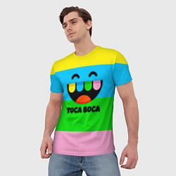 Футболка мужская Toca Boca Logo Тока Бока, цвет: 3D-принт — фото 2