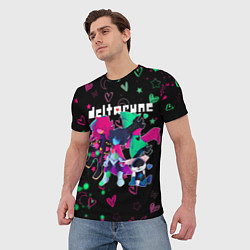 Футболка мужская ГЕРОИ ИГРЫ DELTARUNE NEON, цвет: 3D-принт — фото 2