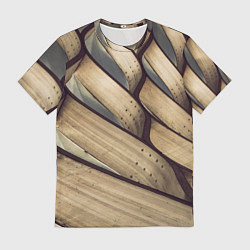 Футболка мужская Текстура древесины, цвет: 3D-принт