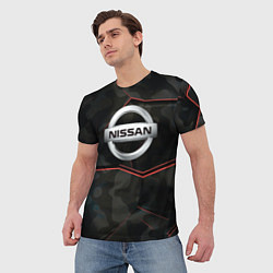 Футболка мужская Nissan xtrail, цвет: 3D-принт — фото 2