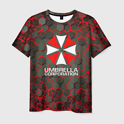 Футболка мужская Umbrella Corporation соты, цвет: 3D-принт